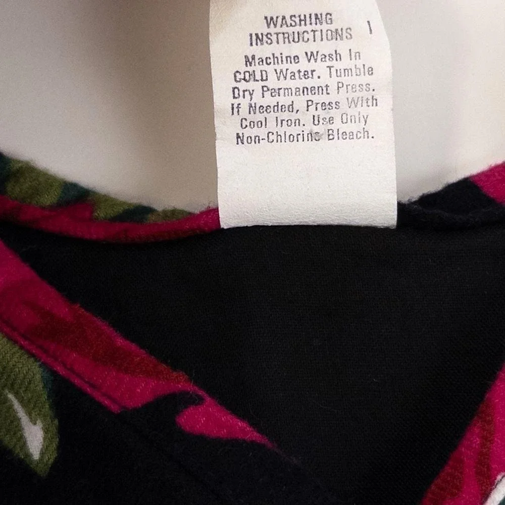 Vintage 90s Baby Togs Padded Rose Floral Print Jacket Boho Black‎ Pink Girls 24m
